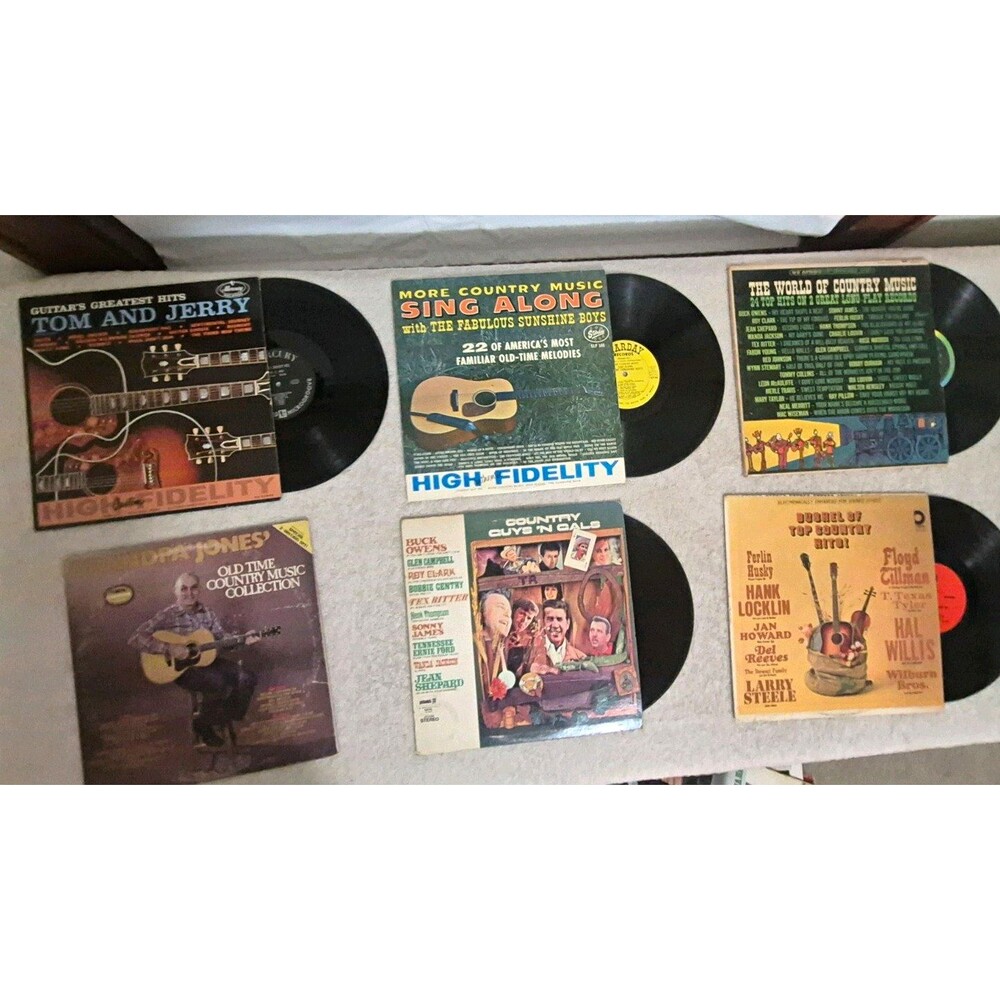 Tom and Jerry / Sunshine Boys / Grandpa Jones Country Vinyl LP Lot Starday 12"
